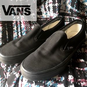 VANS | Classic Canvas Slip-Ons. Never worn.
